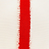 Dekorband rött med vita kanter