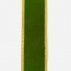 Mossgrönt dekorband med guldkant