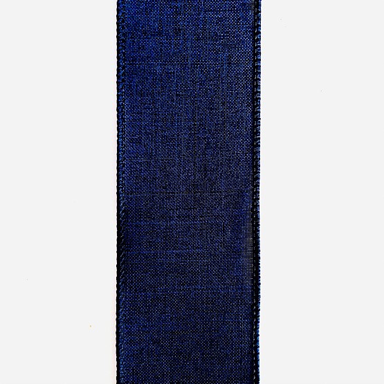 Mörkblått dekorband med ståltråd