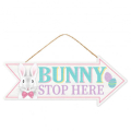 Dekorskylt Bunny Stop Here