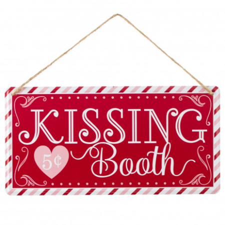 Plåtskylt Kissing Booth