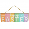 Dekorskylt Happy Easter pastell