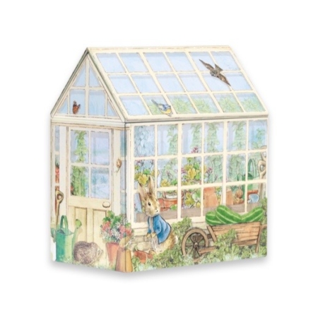 Plåtburk Peter Rabbit växthus