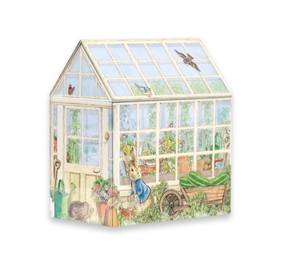 Plåtburk Peter Rabbit växthus