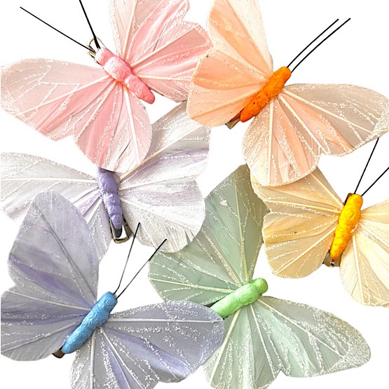 Fjärilar med clips