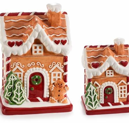 Kakburk i keramik pepparkakshus