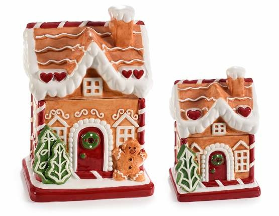 Kakburk i keramik pepparkakshus