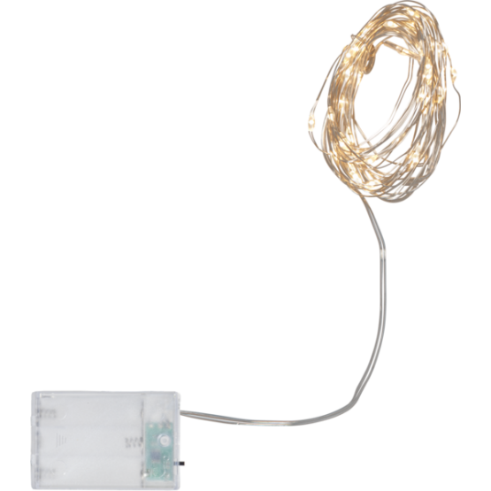 Ljusslinga med batteri 4 m
