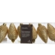 Julgranshänge kotte guld med glitter 6-pack