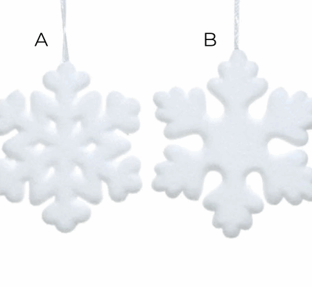 Julgranshänge stor snöflinga