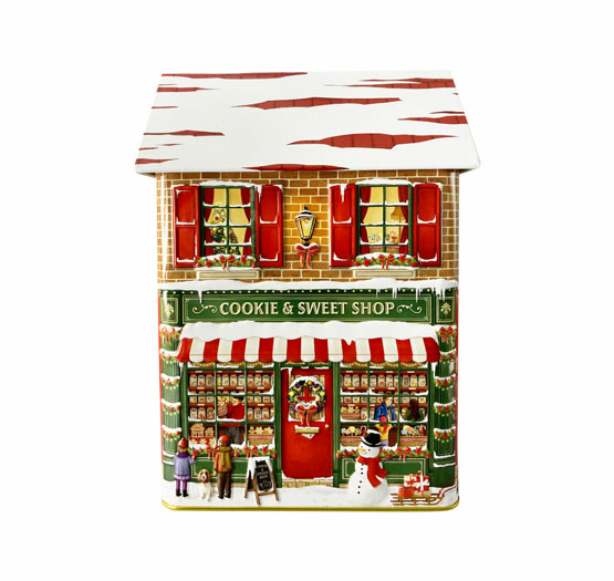 Plåtburk Townhouse vinter cookie & sweet