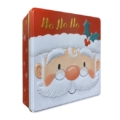 Plåtburk tomte Ho Ho Ho