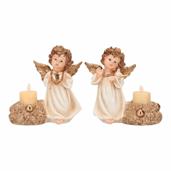 Ängel med LED-ljus