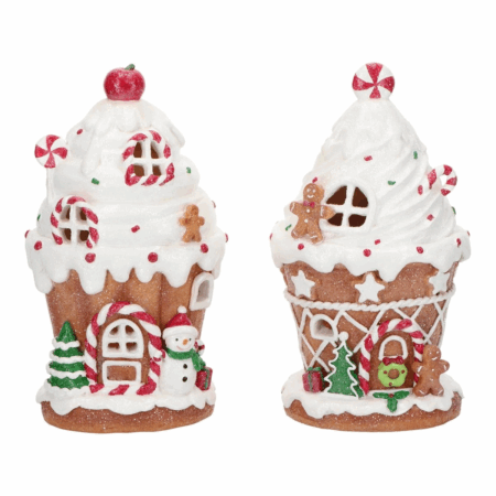 Pepparkakshus cupcake