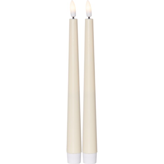 Flamme LED-ljus Cremevit 2-pack