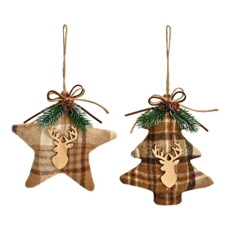 Julgranshänge flanell