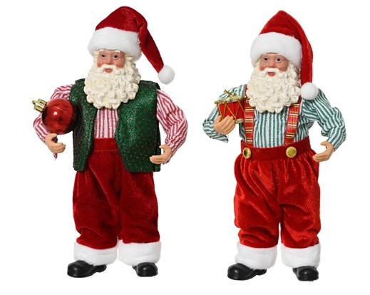 Jultomte med randig skjorta