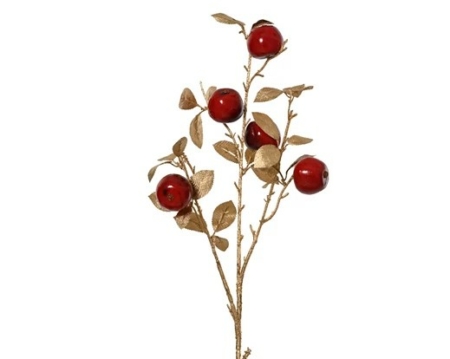 Äppelkvist med guldblad
