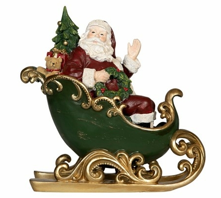 Stor tomte i släde