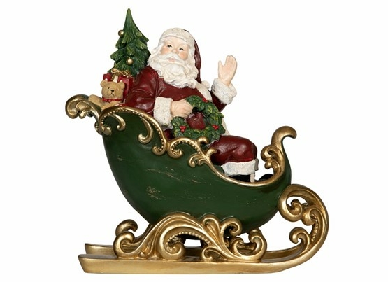 Stor tomte i släde