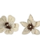 Vit filtblomma med klips