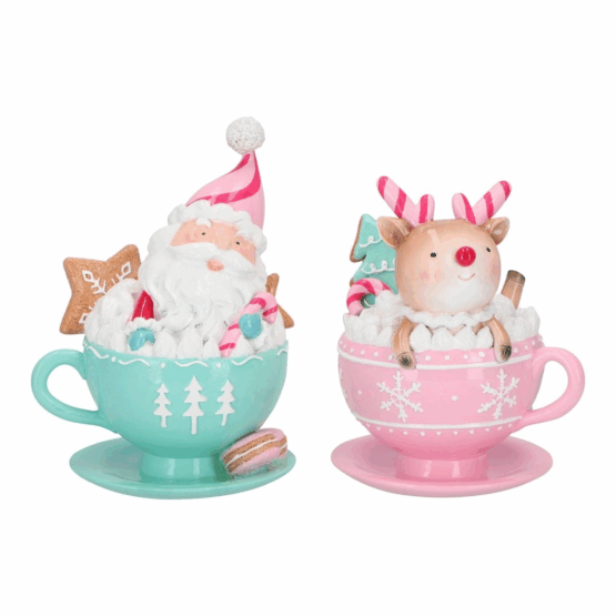 Tomte och ren i mugg