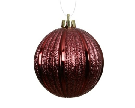 Julkulor räfflade burgundy