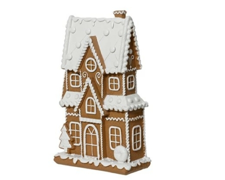 Pepparkakshus vit glasyr