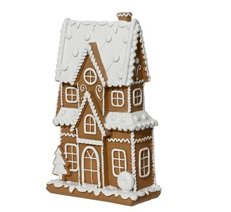 Pepparkakshus vit glasyr