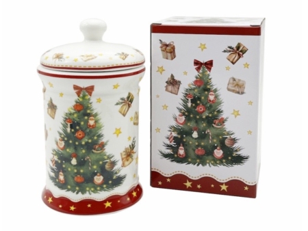 Porslinsburk julgran