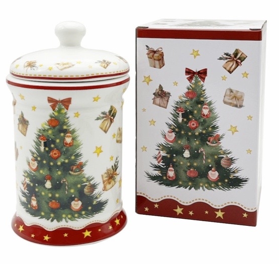 Porslinsburk julgran