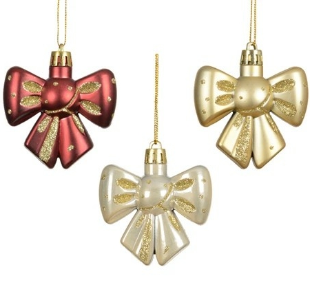 Julgranshänge liten rosett 2-pack