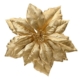 Julstjärna guld med glitter