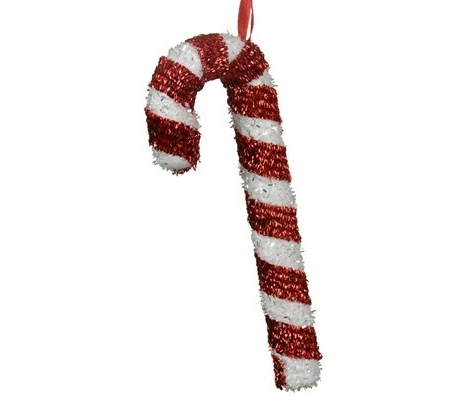 Julgranshänge polkagris glitter