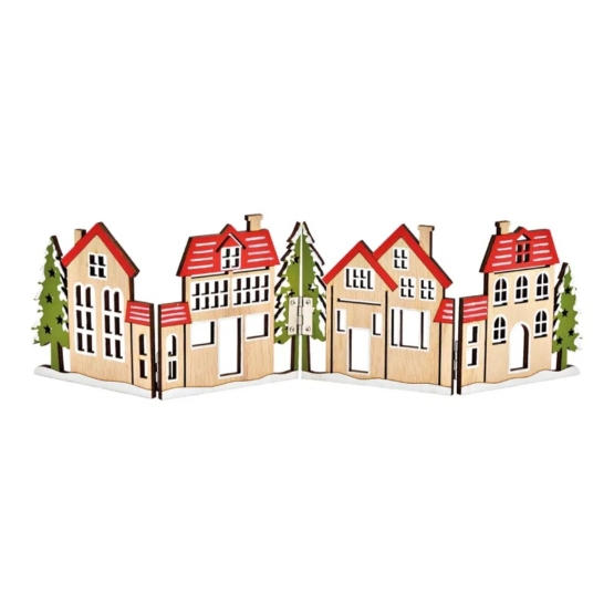 Ihopvikbar träsiluett julby