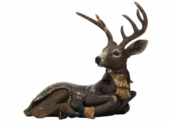 Stor hjort med kråskrage