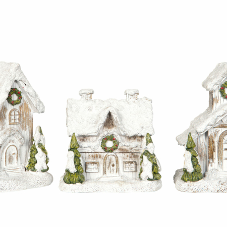 Hus snöstad
