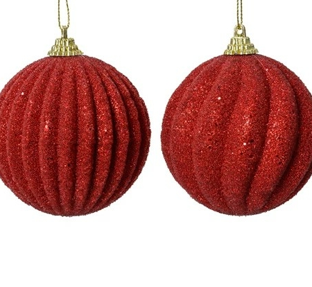 Julkula röd med glitter