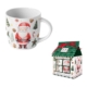 Mugg med jultomte i presentbox
