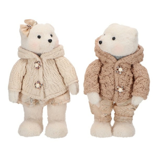 Nallebjörn med stickad kofta