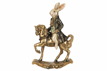 Kaninherre på gunghäst