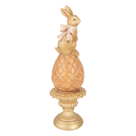 Påskägg med kanin på fot