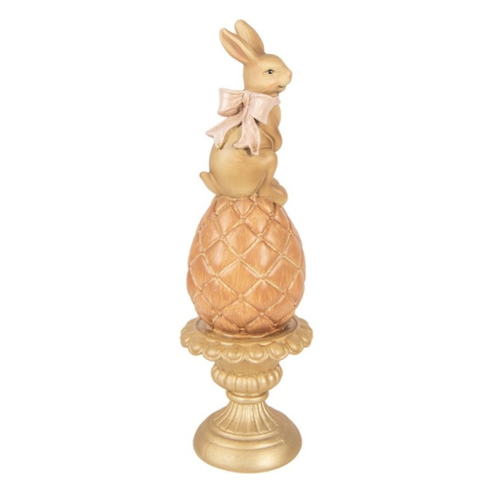 Påskägg med kanin på fot