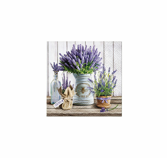 Kaffeservett lavendel