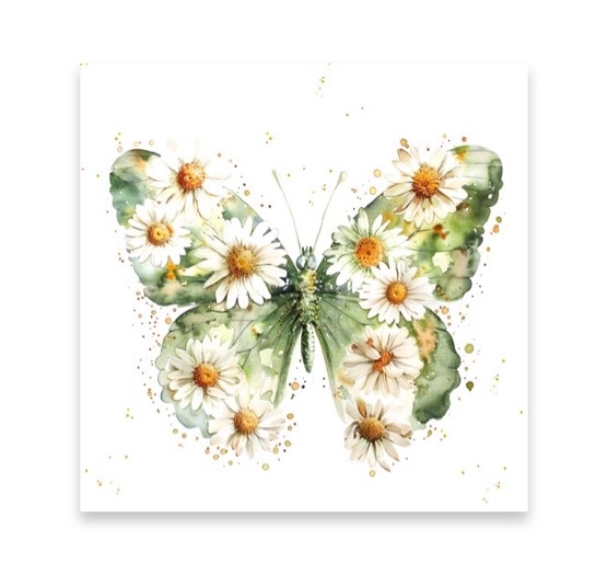 Servett prästkrage fjäril