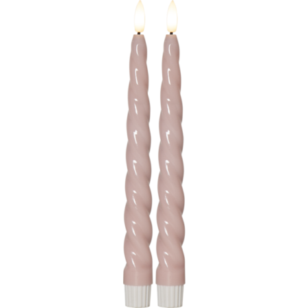 Flamme shine LED-ljus 2-pack rosa