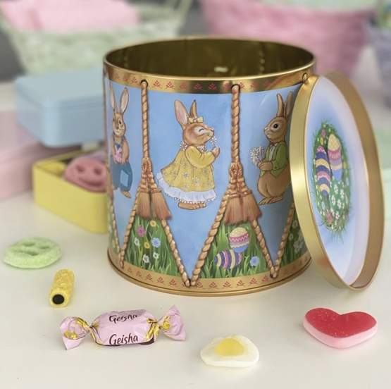 Plåtburk påsktrumma