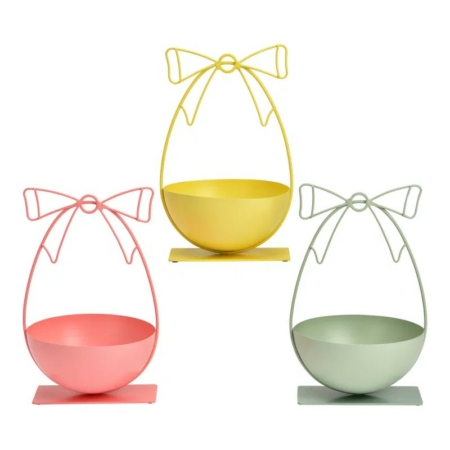 Metallkorg med rosett