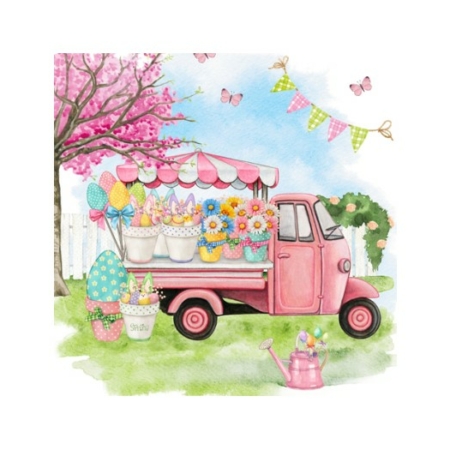 Servett påsklastbil