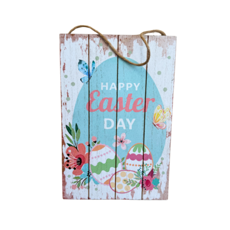 Träskylt Happy Easter day